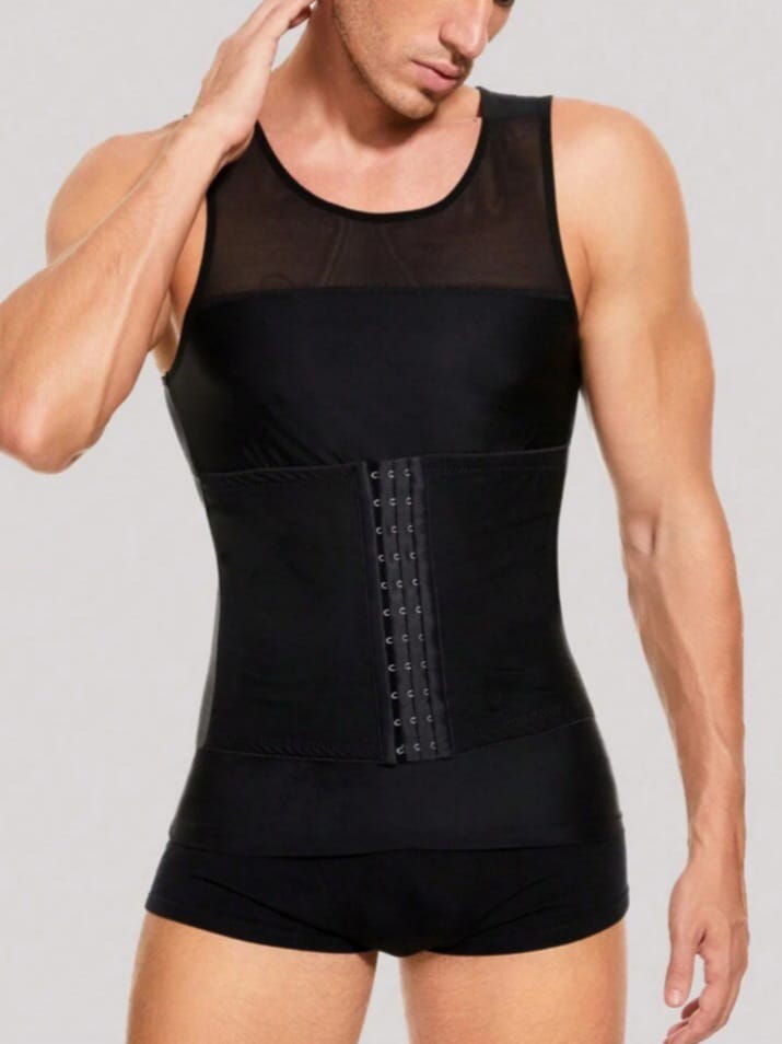 B-FIT Men's Feline Slimming Reinforced Straps Buckle & Adjustable Shapewear